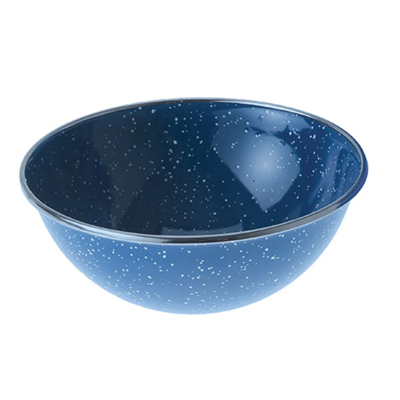 GSI Outdoors Stainless Steel Rim Enamelware Bowl - Blue - 32014
