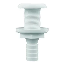 Attwood White Plastic Thru-Hull Fitting -" Inner Diameter