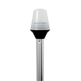 Attwood Frosted Globe All-Around Pole Light W/2-Pin Locking Collar Pole - 12v - 42"