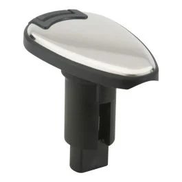 Attwood Lightarmor Plug-In Base - 2 Pin - Stainless Steel - Teardrop