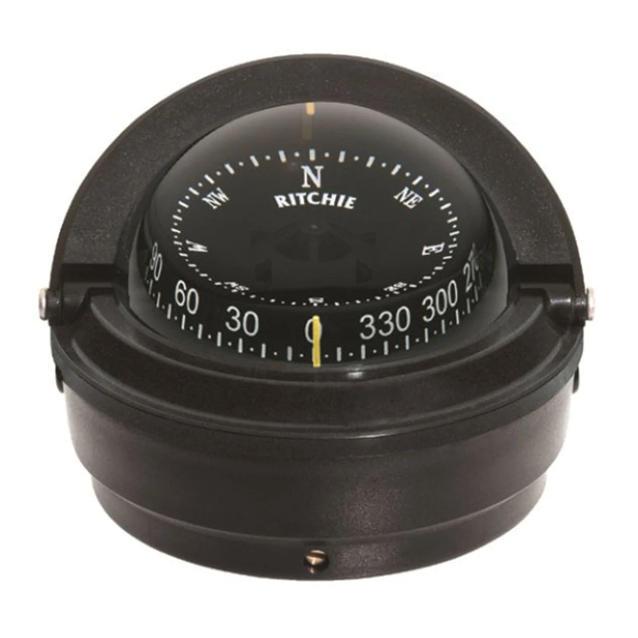 Ritchie Navigation S-87 Voyager Compass - Surface Mount, Black with Black Dial - S-87