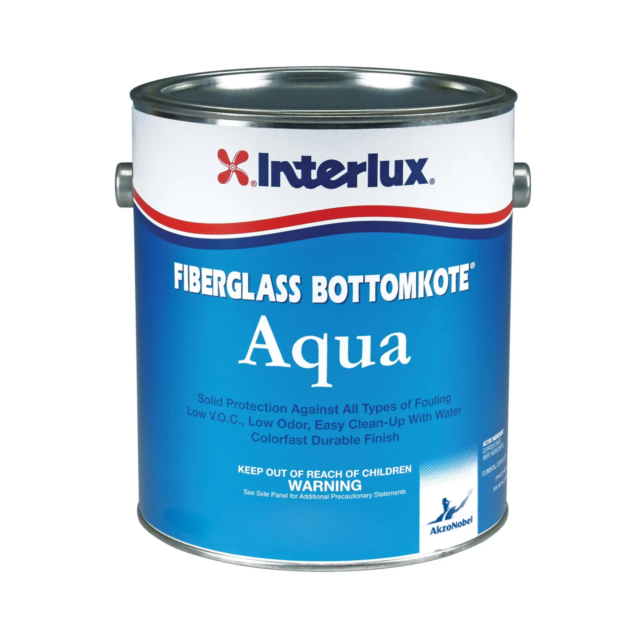 Interlux YBA569/1 Fiberglass Bottomkote Aqua Antifouling Paint - Blue, Gallon - YBA569/1