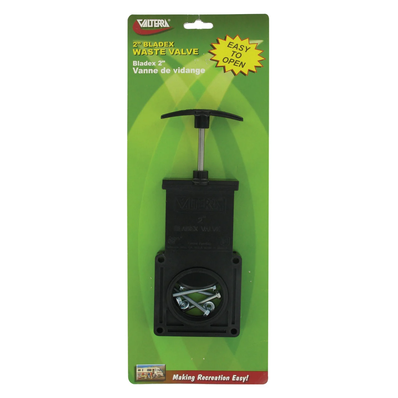 Valterra T1002VP Bladex Waste Valve with Plastic Handle - 2" - T1002VP