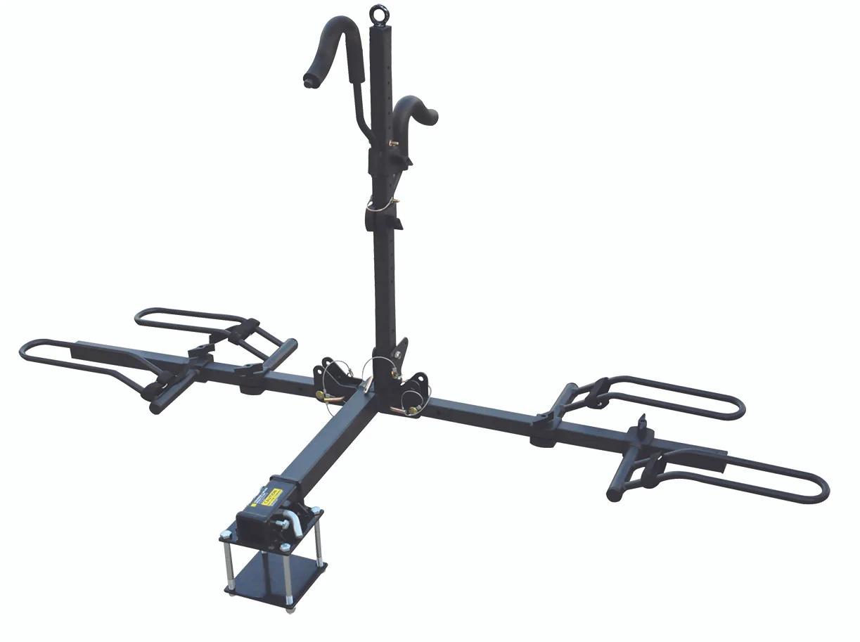 Stromberg Carlson BC-202BA Platform-Style 2-Bike Rack with Bumper Hitch Adapter - BC-202BA