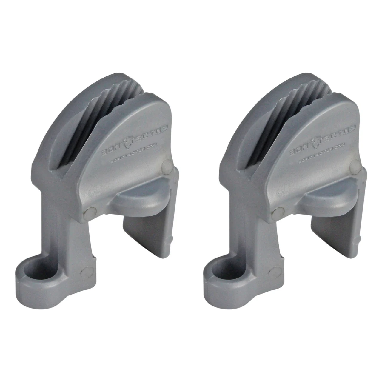 Extreme Max 3005.5058 BoatTector Quick Adjust Pontoon Rail Fender Hanger - Gray, Pack of 2 - 3005.5058