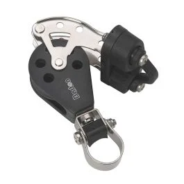 Barton Marine Size 3 Stanchion Lead Block - Single W/Becket & Cam Cleat