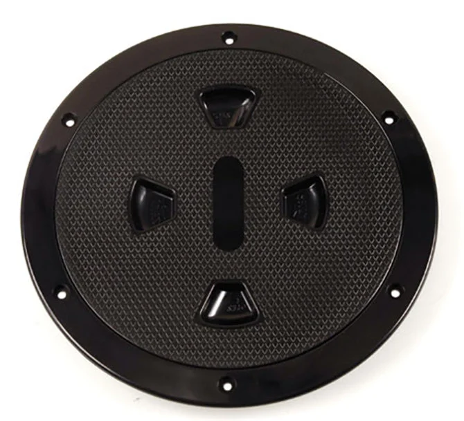 Beckson Screw-Out Deck Plate 8", White
