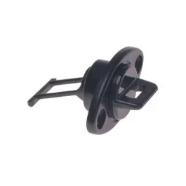 Beckson 1" Drain Plug Screw Type W/Gasket - Black