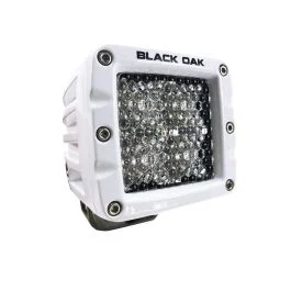 Black Oak 2" Marine Led Pod Light - Diffused Optics - White Housing - Pro Series 3.0