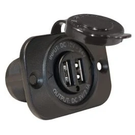 Blue Sea Dual Usb Charger Socket - 2 Usb Ports W/Watertight Cap