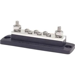 Blue Sea 2128 Maxibus 6 X #10-24(Screws) W/2 X <Sup>5</Sup>&Frasl;<Sub>16</Sub>"(Studs)