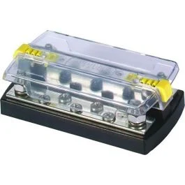 Blue Sea 2722 Dualbus Plus 1/4" Stud, 5 X 10-32 Screw Terminal