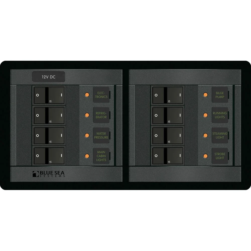 Blue Sea 1225 12V DC 8 Position - Horizontal