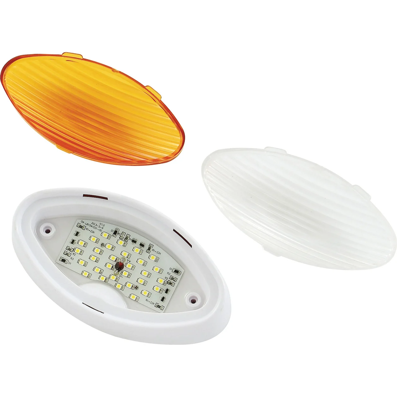 Ming's Mark 9090117 Green LongLife 12V LED Oval Porch Light - White - 9090117