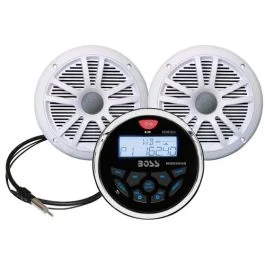 Boss Audio Mckgb350w.6 Marine Stereo & 6.5" Speaker Kit - White