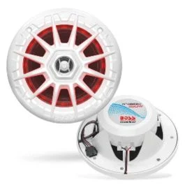 Boss Audio Mrgb55w 5.25" Marine Speakers W/Rgb Lighting - White