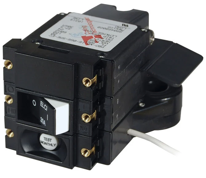 Blue Sea Systems A-Series ELCI Main Breaker - Double Pole 120V AC 30A