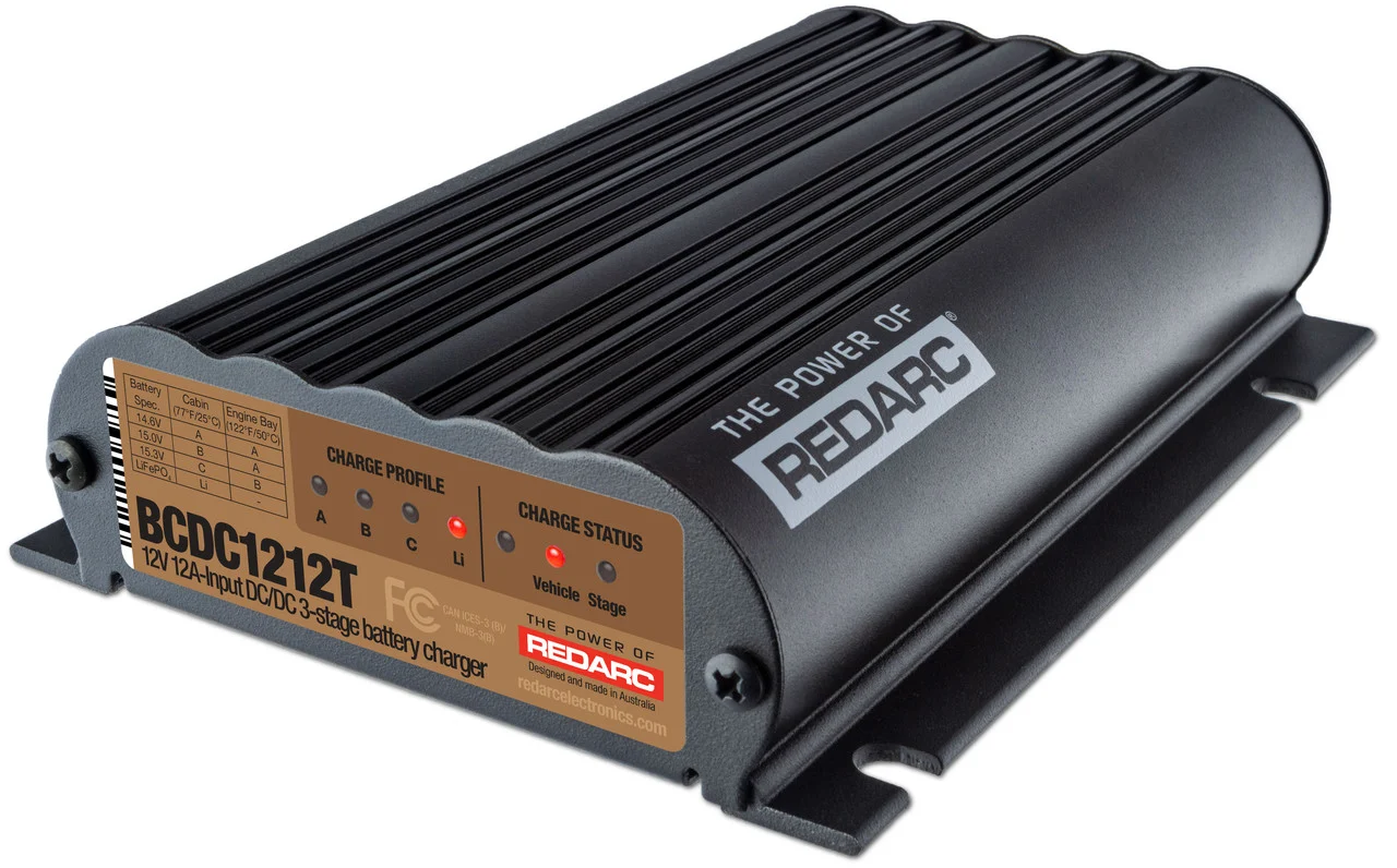 Redarc Bcdc1212t Bcdc Trailer - 12a Vehicle To Trailer Charger - BCDC1212T