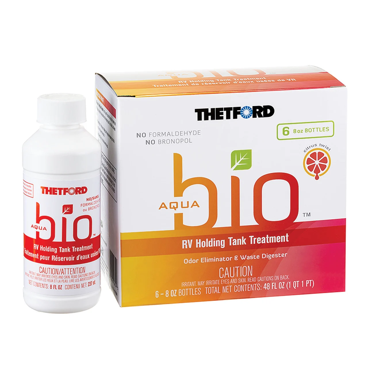 Thetford 96604 Aquabio 6-Pack 8 Oz Liquid - 96604