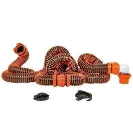 Camco Rhinoextreme 20' Sewer Hose Kit W/4 In 1 Elbow Caps