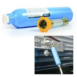 Camco Tastepure Kdf/Carbon Water Filter W/Flexible Hose Protector