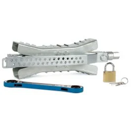 Camco Eaz-Lift 10" Wheel Stop W/Wrench & Lock - Metal