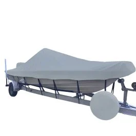 Carver Performance Poly-Guard Styled-To-Fit Boat Cover F/21.5' V-Hull Center Console Shallow Draft Boats - Grey