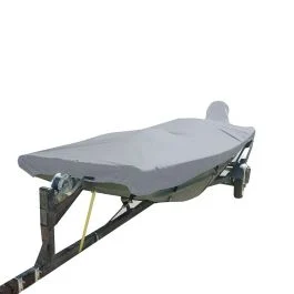 Carver Poly-Flex Ii Styled-To-Fit Boat Cover F/14.5' Open Jon Boats - Grey