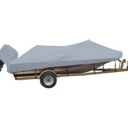 Carver Sun-Dura Styled-To-Fit Boat Cover F/18.5' Wide Style Bass Boats - Grey
