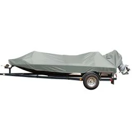Carver Poly-Flex Ii Styled-To-Fit Boat Cover F/18.5' Jon Style Bass Boats - Grey