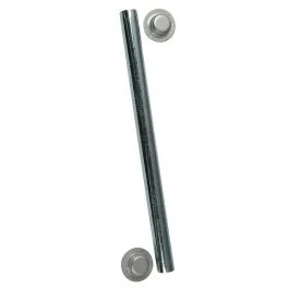 C.E. Smith Package Roller Shaft 1/2" X 6-1/4" W/Cap Nuts - Zinc