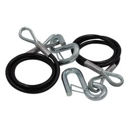 C.E. Smith Safety Cables - 3500lb Capacity - Pvc Coated - Pair