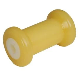 C.E. Smith Spool Roller 5" -" Id - Gold Tpr W/Bushing White Solid