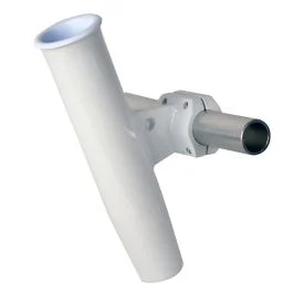 C. E. Smith Aluminum Horizontal Clamp-On Rod Holder 1-5/16" Od White - Powdercoat W/Sleeve