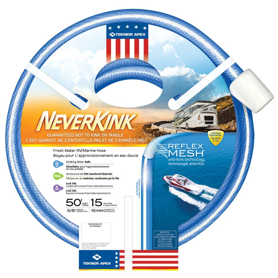Teknor Apex 8604-50 NeverKink RV/Marine Water Hose - 5/8" x 50' - 8604-50