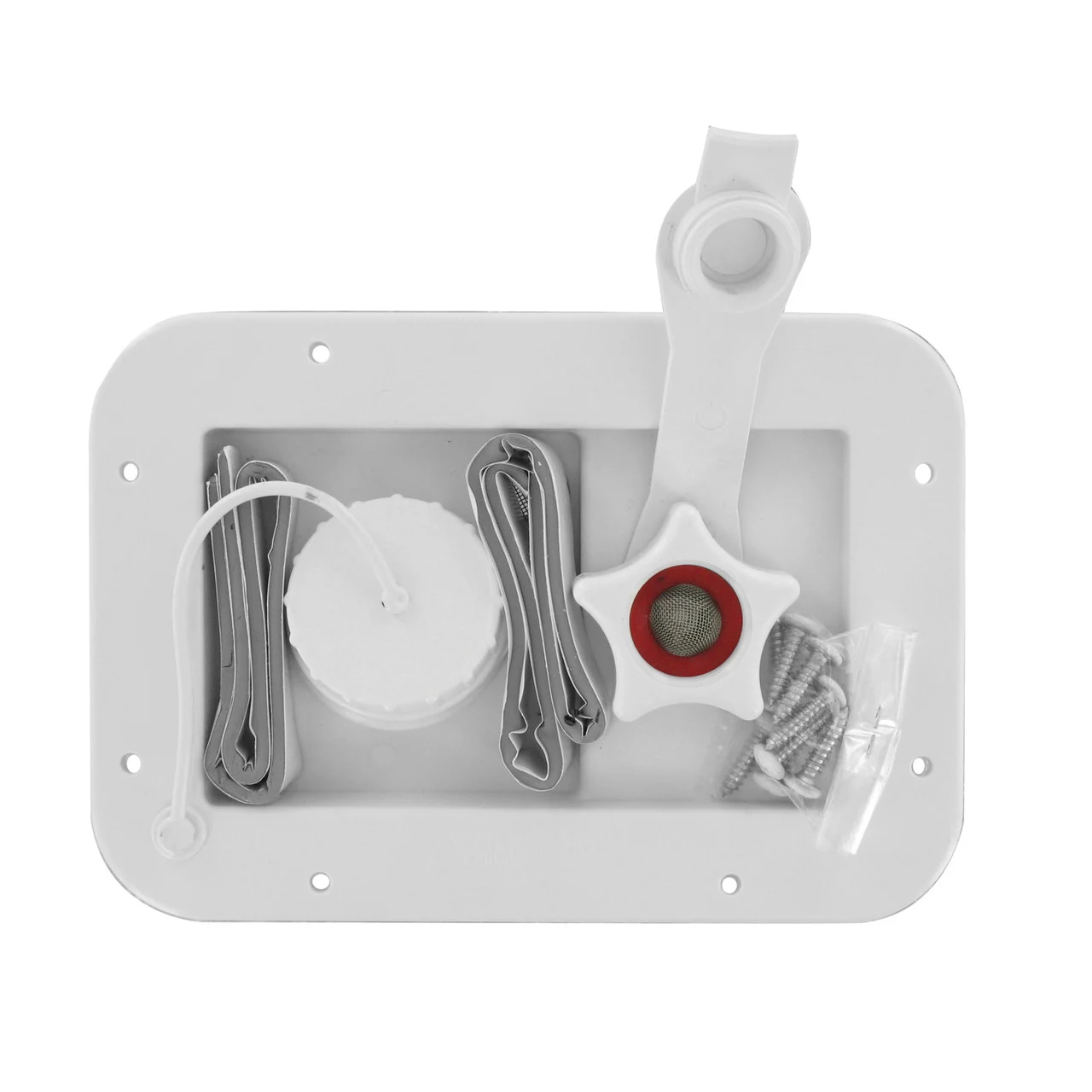Valterra A01-2001VP Gravity/City Water Inlet - White (Carded) - A01-2001VP