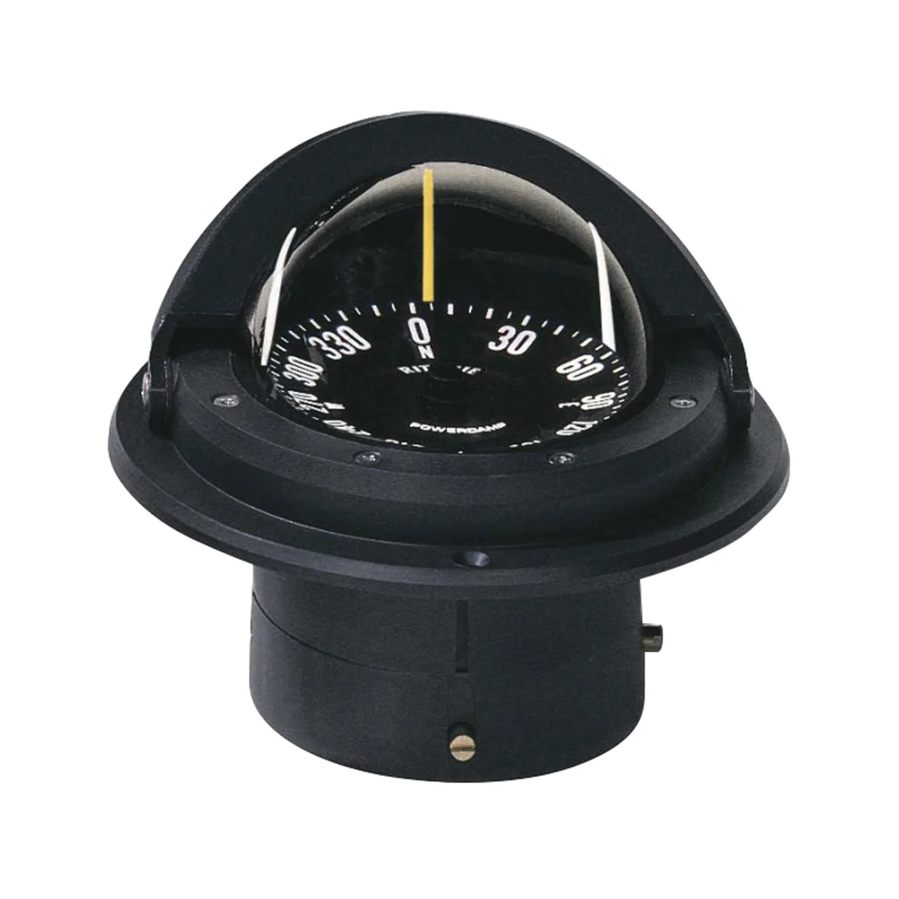 Ritchie Navigation F-82 Voyager Compass - Flush Mount, Black with Black Dial - F-82