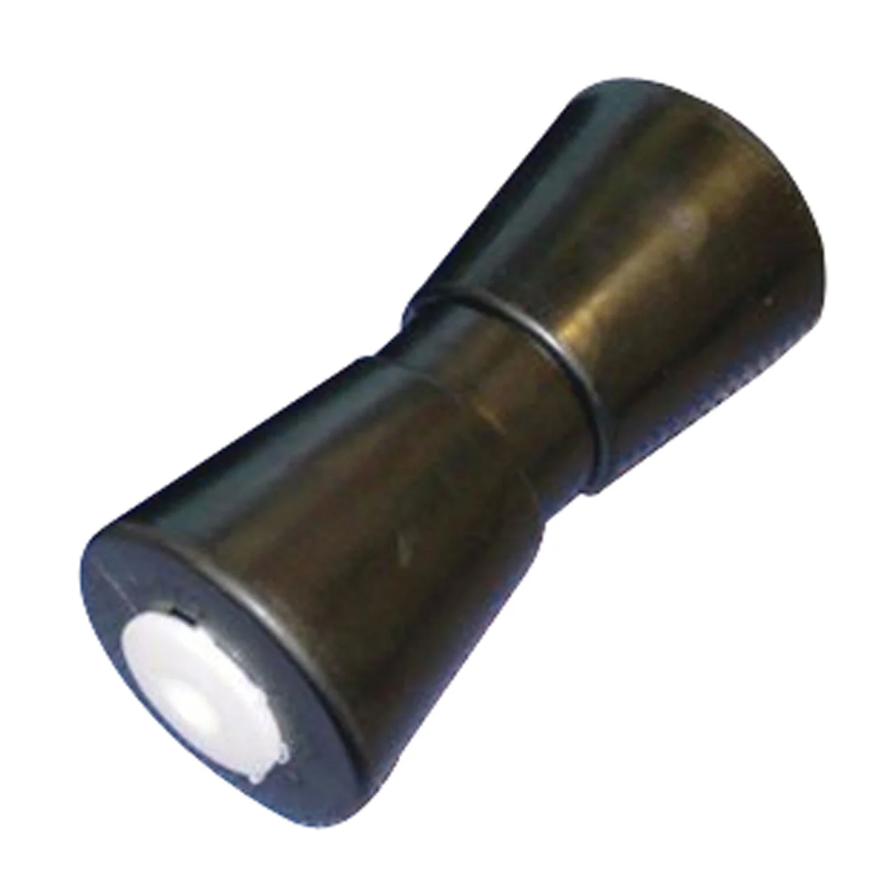 C.H. Yates 8000 Black Rubber Heavy Duty 'V' Keel Roller - 8 in. x 0.625 in. - 8000