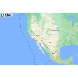 C-Map M-Na-Y206-Ms West Coast & Baja California Reveal Coastal Chart - Does Not Contain Hawaii