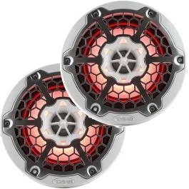 Ds18 New Edition Hydro 8" 2-Way Marine Speakers W/Rgb Led Lighting 375w - White