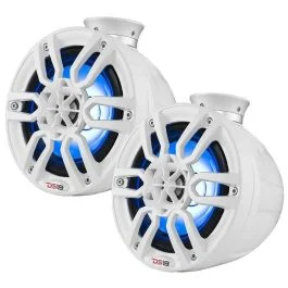 Ds18 Hydro 6.5" Compact Wakeboard Pod Tower W/Rgb Light - 300w - White