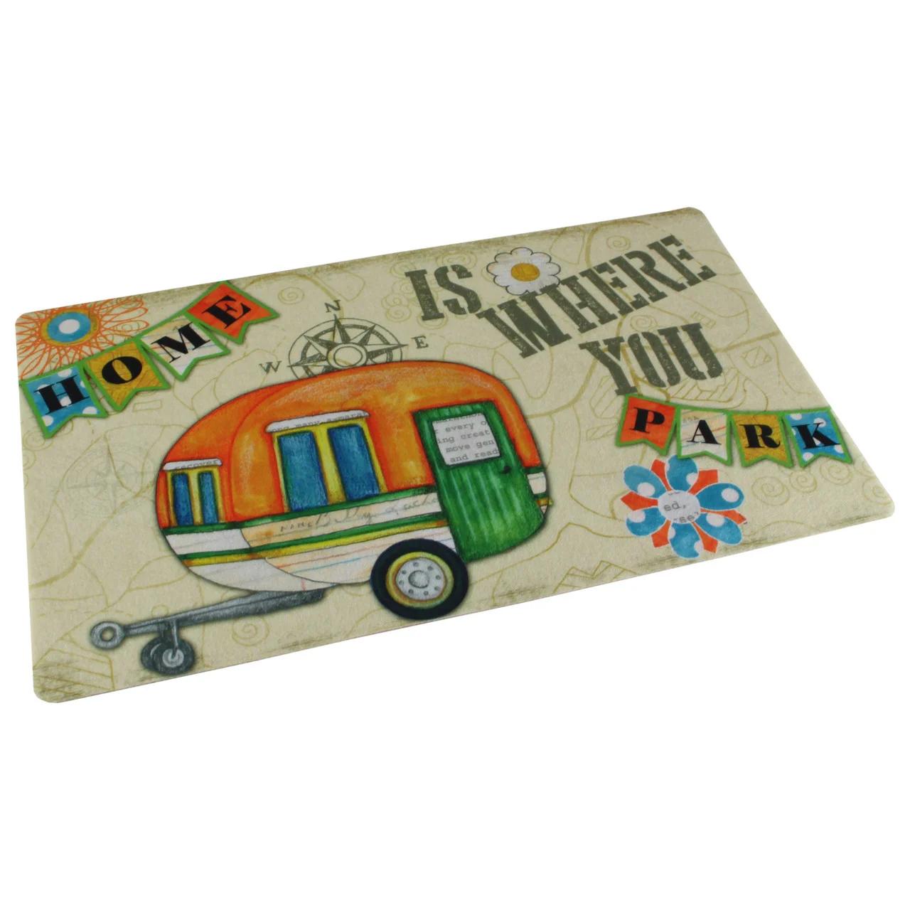 Drymate RVM1220HIWYP RV Dish Drying Mat 12" x 20" - Home Is Where You Park - RVM1220HIWYP