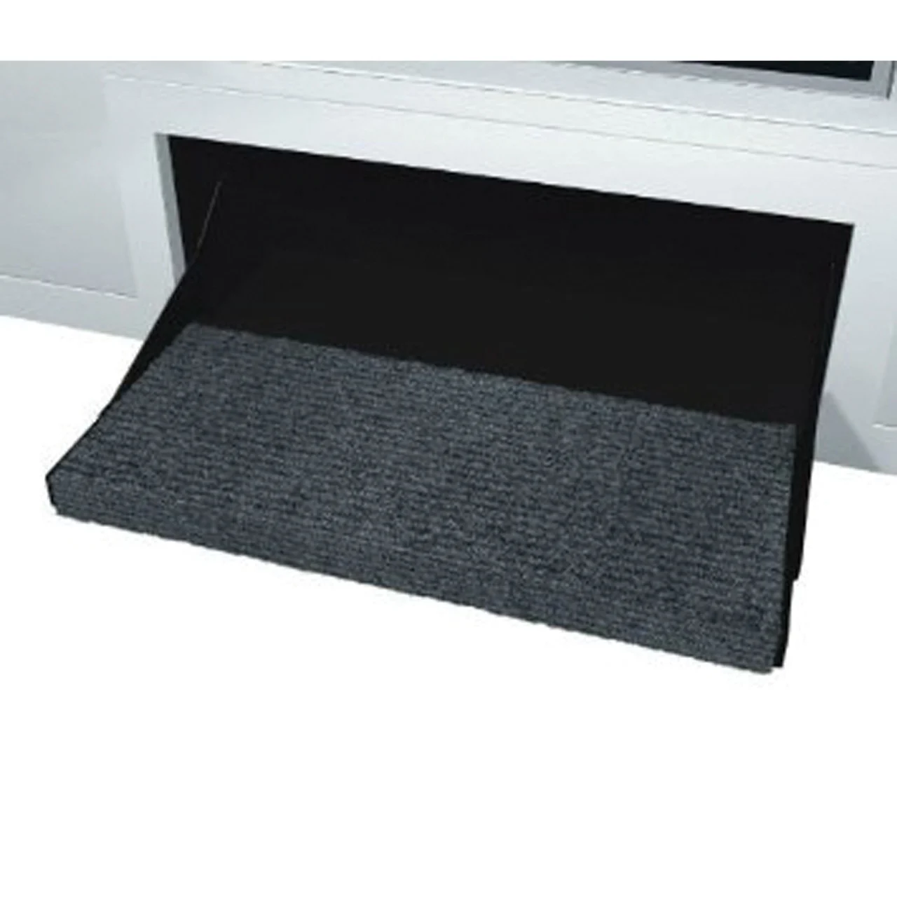 Prest-O-Fit 2-0354 OutRigger RV Step Rug - 23", Black Onyx - 2-0354