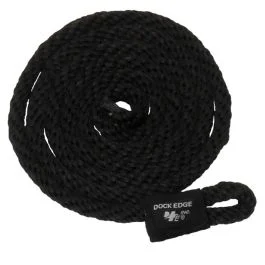Dock Edge Fender Line - 3/8" X 5' - Black - 2-Pack