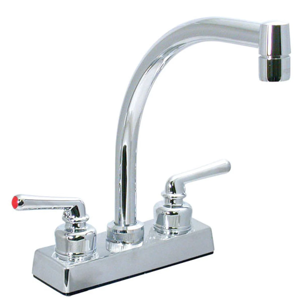 Valterra PF211307 Phoenix Ledge-Mount 4" Kitchen Faucet - High Arc Tubular Spout, Chrome - PF211307