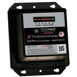 Dual Pro Ps1 Auto 15a - 1-Bank Lithium/Agm Battery Charger