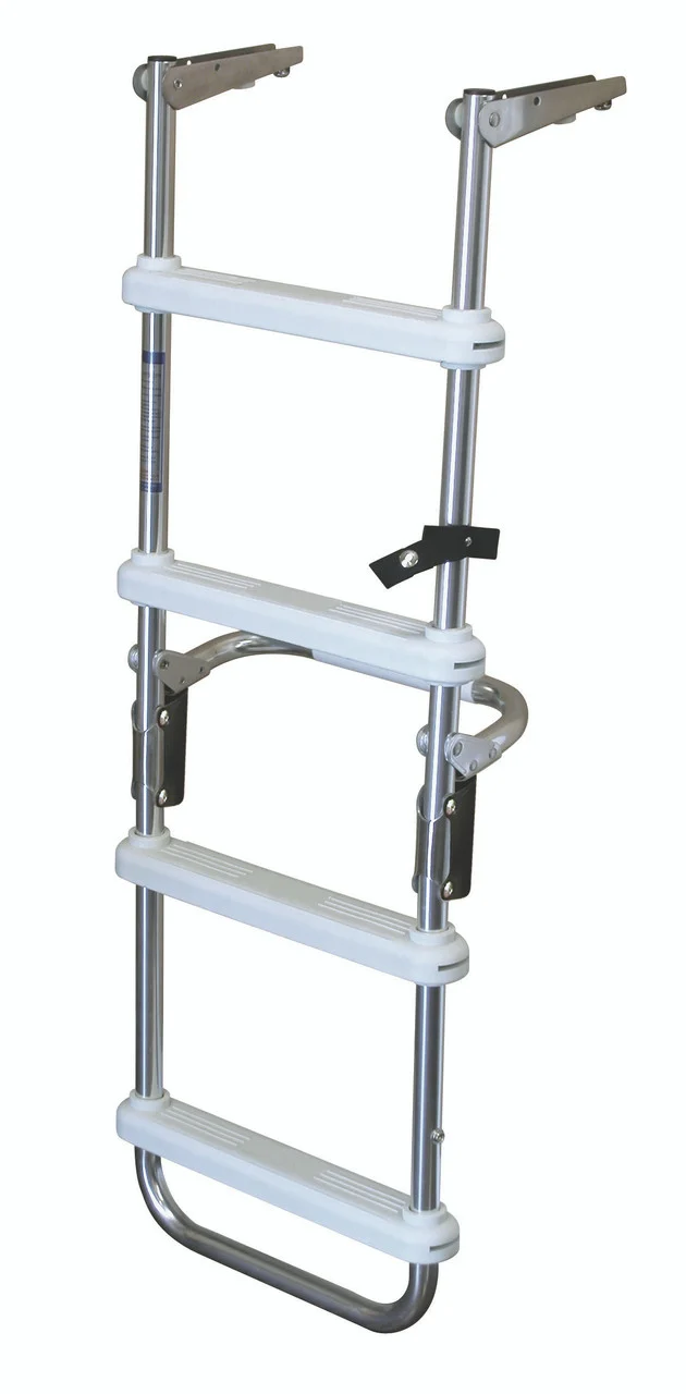 Jif Marine - 4-step Fldng Deck Ladder Andz Aluminum (dug)