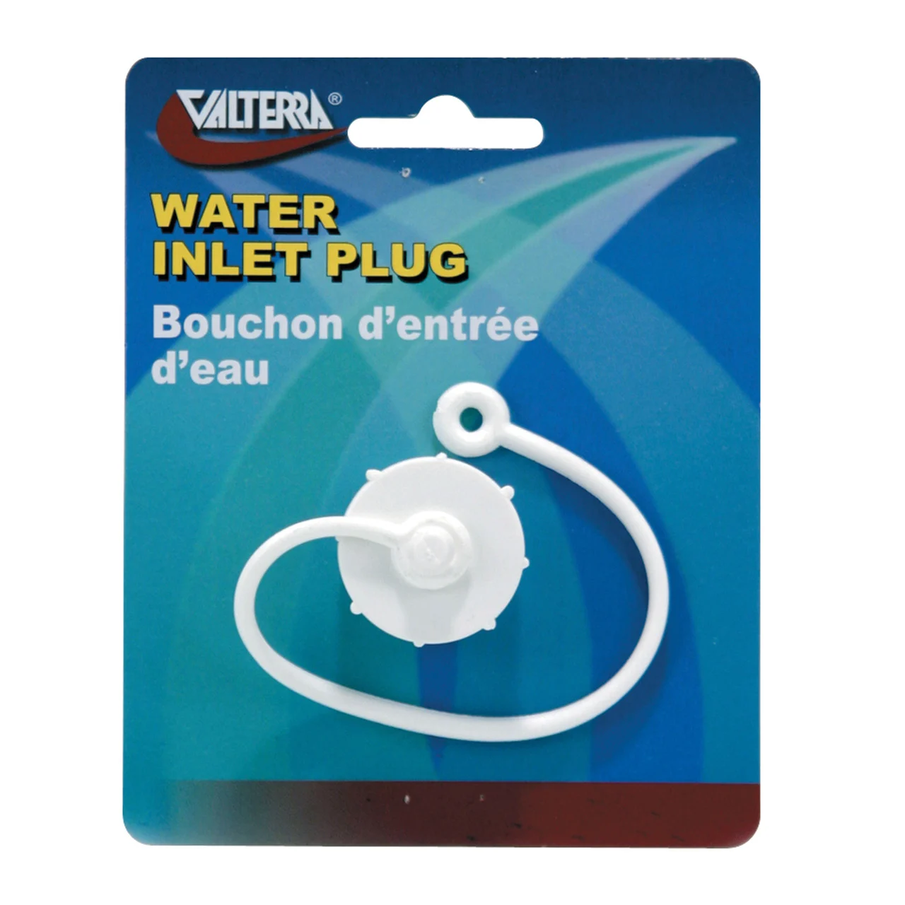 Valterra T1020-1EVP EZ Coupler Hose Plug with Strap - 3/4" Male Thread, Off White, Carded - T1020-1EVP