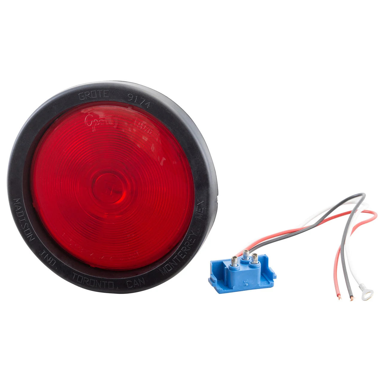 Grote 53012 Economy Stop Tail Turn Light - 4" Red Kit (52922 + 91740 + 67090) - 53012