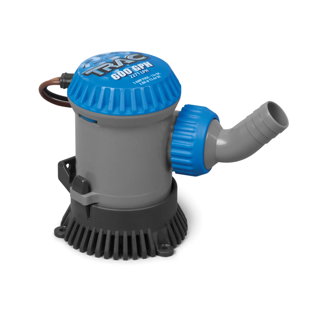 TRAC Outdoors T10016 600 GPH Thru-Hull Pump - 69320